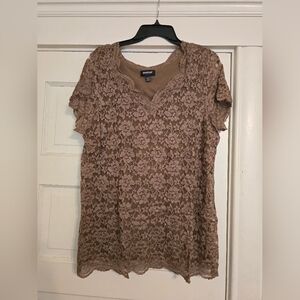 Women's Lace Top - Brown